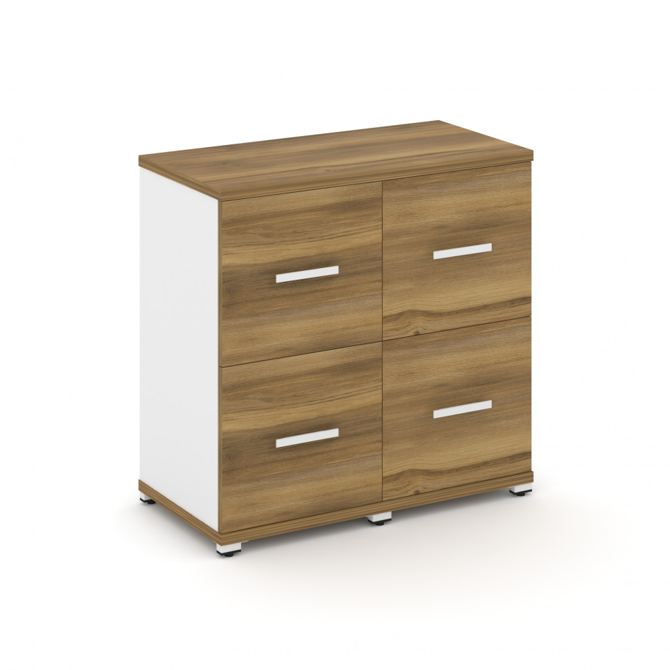 Concept Шкаф 2 узкие секции, 2 ниши CN.STU-222 W Сандал Янтарный/Белый Бриллиант/Металл Белый 836*42