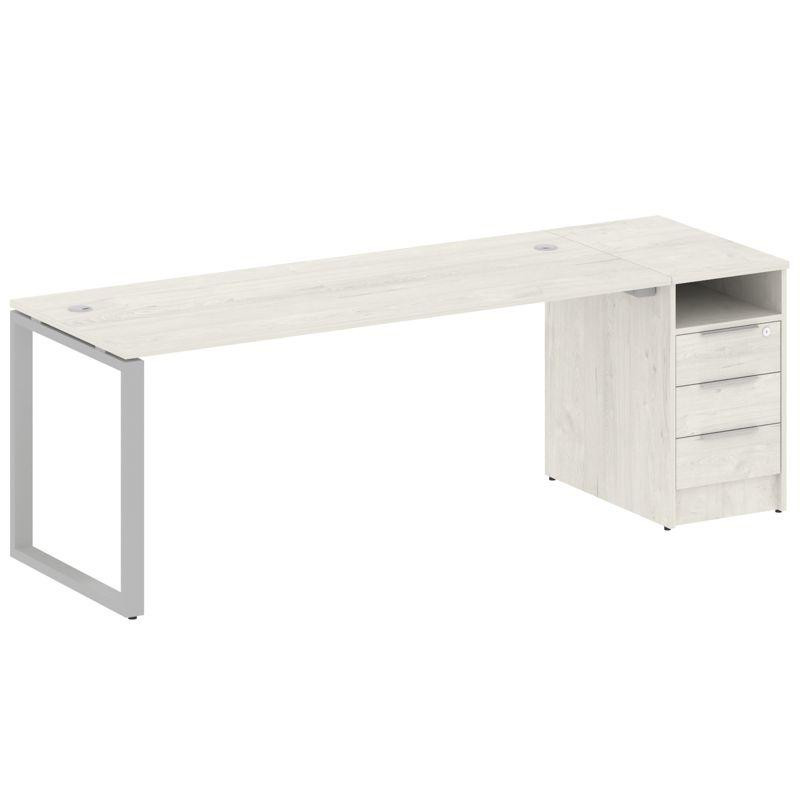 Metal System Рабочая станция с тумбой на О-образном м/к БО.РС-СТП-1.5 Дуб Наварра/Металл Серый 2212* Metal System Рабочая станция с тумбой на О-образном м/к БО.РС-СТП-1.5 Дуб Наварра/Металл Серый 2212*