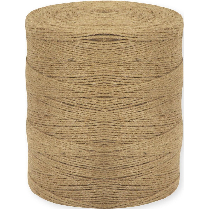 Шнур джутовый плетёный 1,2кТекс 5кгс  1,5кг 900м СПб