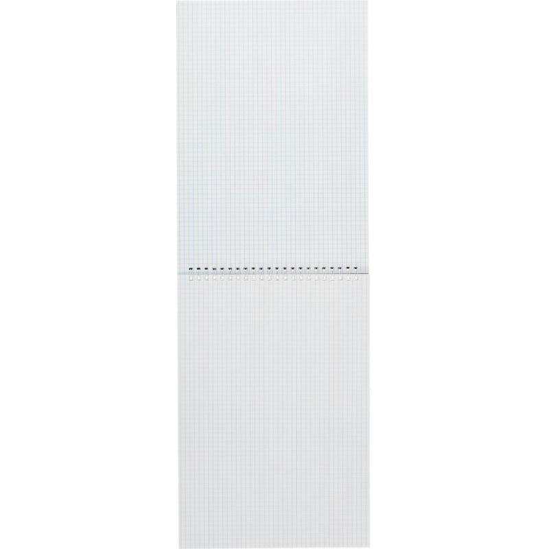 Блокнот на спирали А4 60л. синий картон д/лог.клет.14