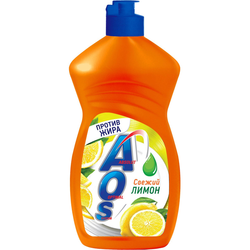 Средство для мытья посуды AOS Лимон 450г