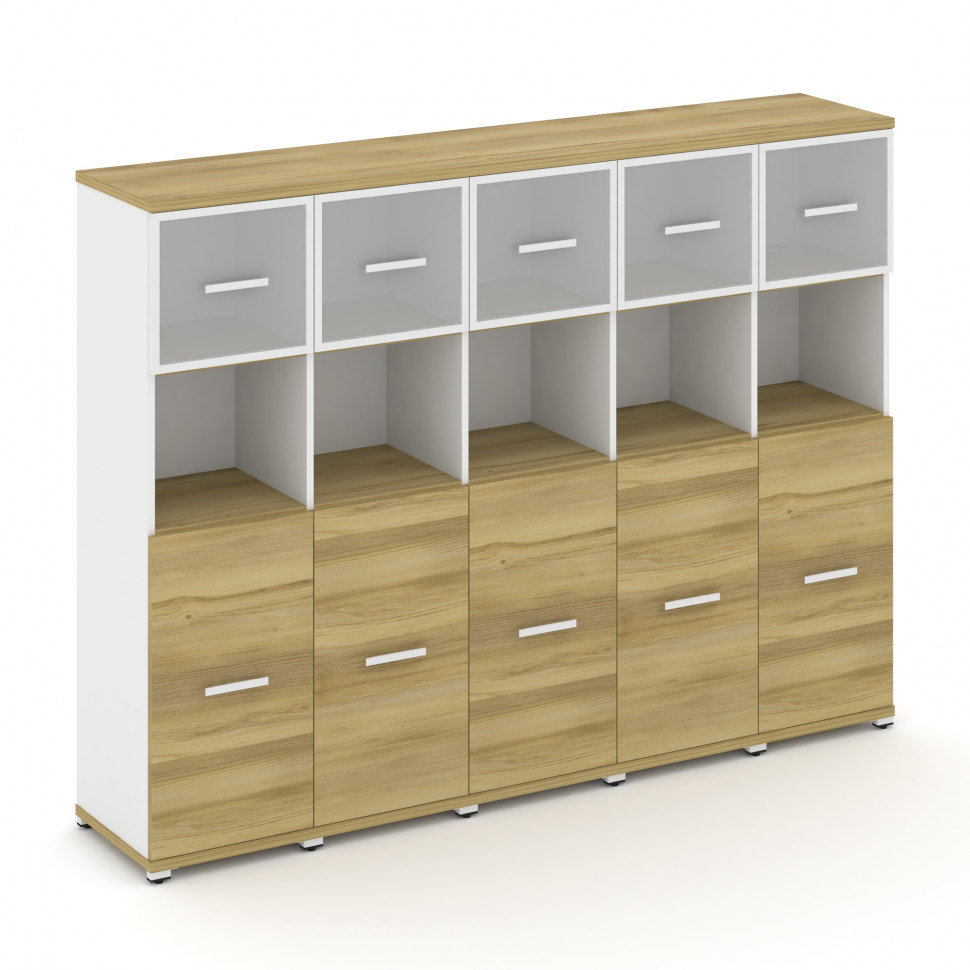 Concept Шкаф 5 узких секций, 4 ниши CN.STU-455 RMW W Дуб Винченцо/Белый Бриллиант/Металл Белый/Сатин Concept Шкаф 5 узких секций, 4 ниши CN.STU-455 RMW W Дуб Винченцо/Белый Бриллиант/Металл Белый/Сатин