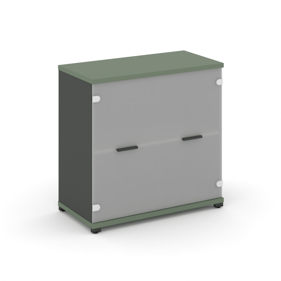 Concept Шкаф 1 широкая секция, 2 ниши CN.STS.E-213 SM A Кобо/Антрацит/Металл Антрацит/Сатин 836*420*