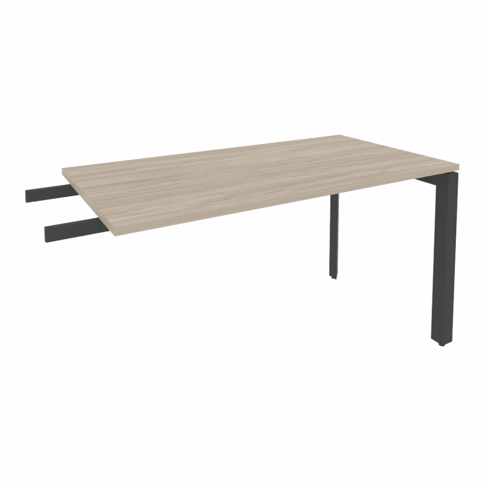 Onix Брифинг-приставка на П-образном м/к O.MP-BR-13 Дуб Аттик/Металл Антрацит 1380*720*750