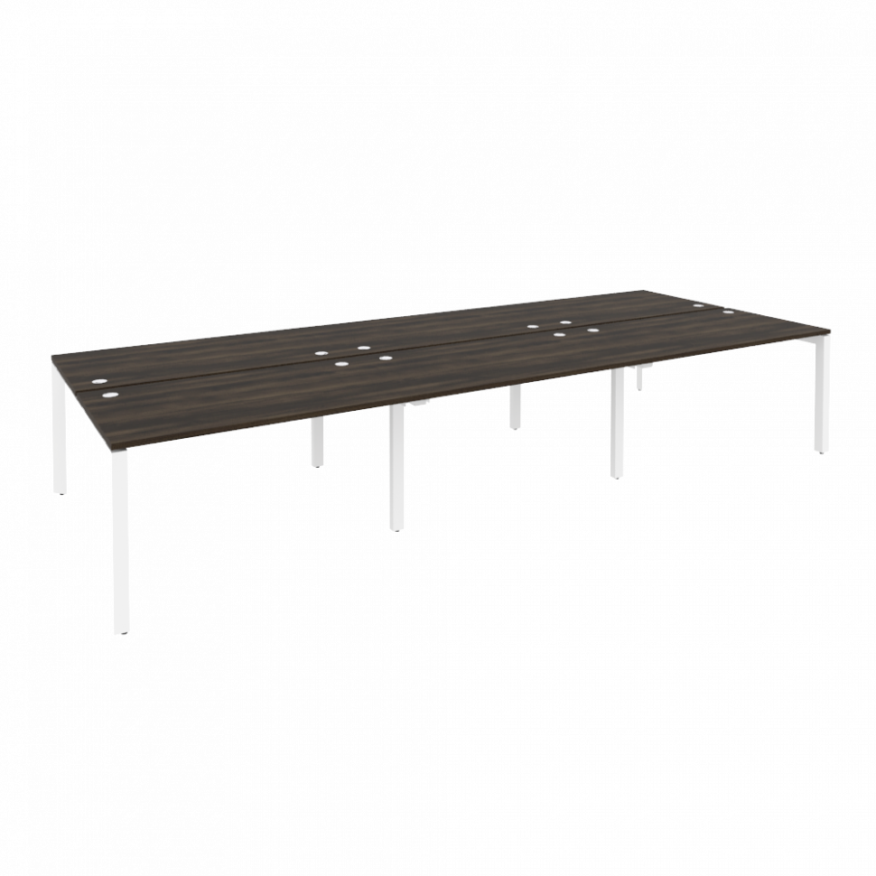 Onix Рабочая станция на П-образном м/к O.MP-D.RS-6.3.8 Дуб Мали/Металл Белый 4140*1635*750