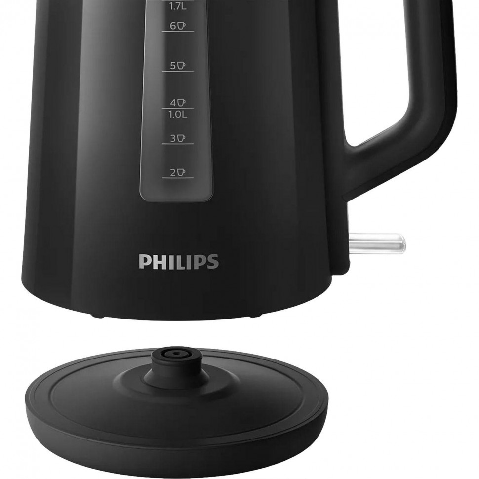 Чайник PHILIPS, мощность 2200Вт, объем 1,7л., пластик, черный