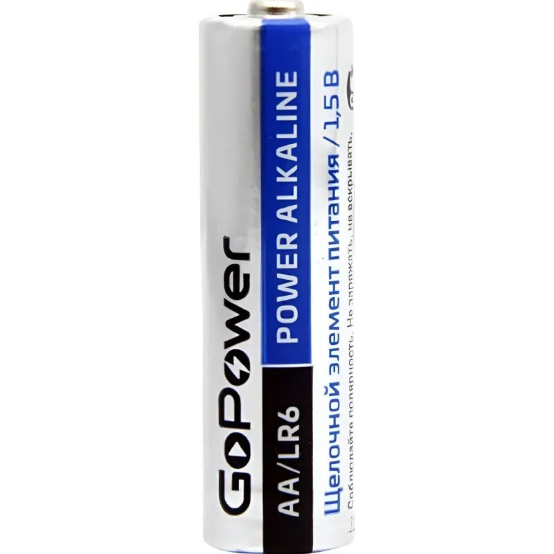 Батарейка GoPower LR6 AA BOX 20шт/уп Shrink 4 Alkaline 1.5V (4/20/640)