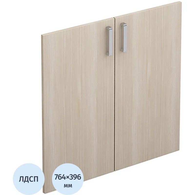 Двери Avance комплект низкие 6ФК.003 396х16х764 (2шт.) шамони светлый