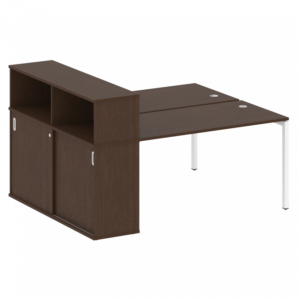 Metal System Quattro Рабочая станция с шкафом-купе на П-образном м/к 40БП.РС-СШК-2.3 Т Венге Цаво/Ме Metal System Quattro Рабочая станция с шкафом-купе на П-образном м/к 40БП.РС-СШК-2.3 Т Венге Цаво/Ме