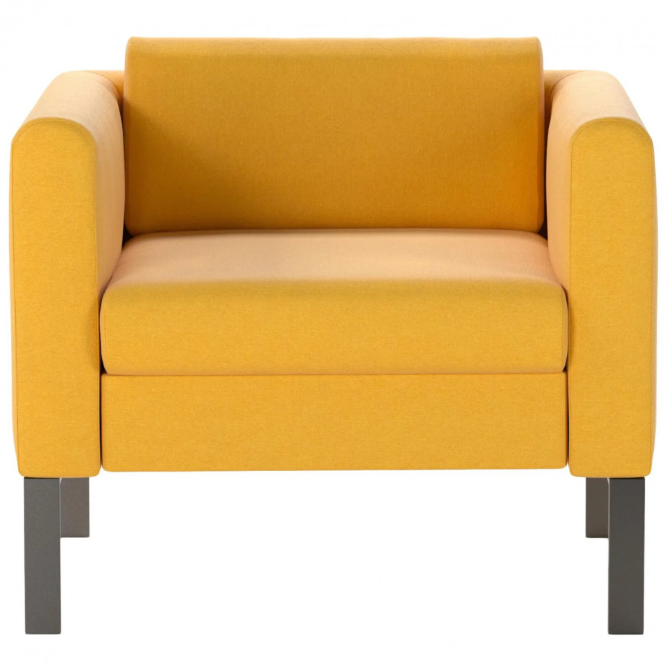 Кресло 0MX_EF_Модерн тк.желт K 014,оп.серый графит R7024