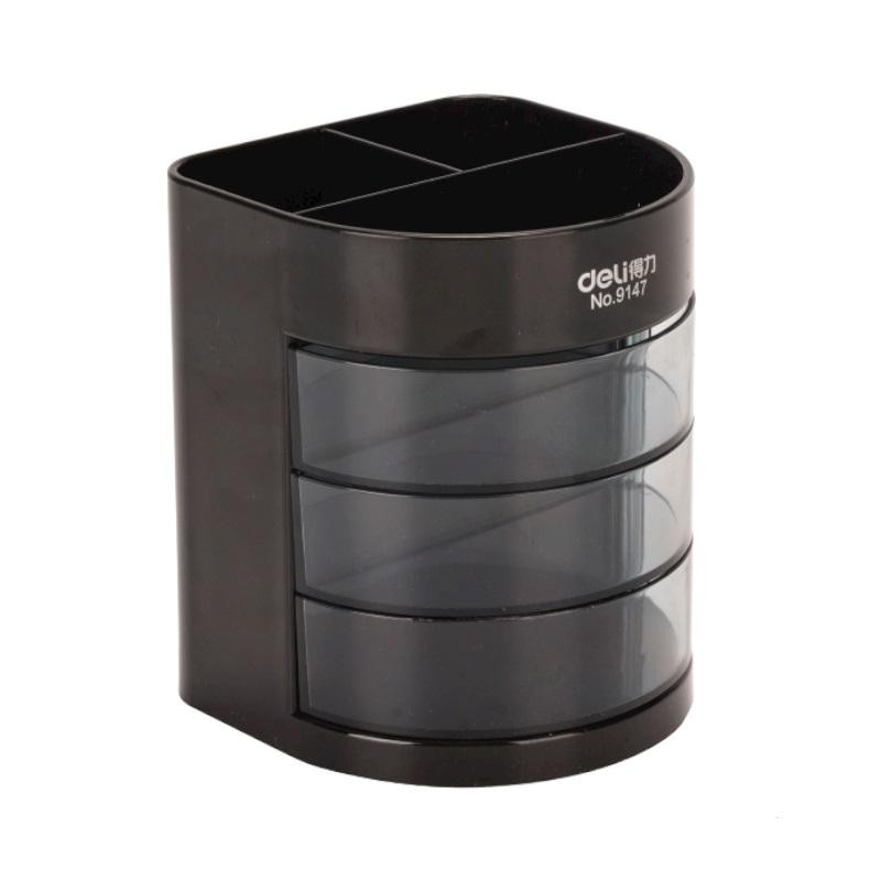 Набор настольный Deli E38253 12 предметов черный Набор настольный Deli E38253 12 предметов черный