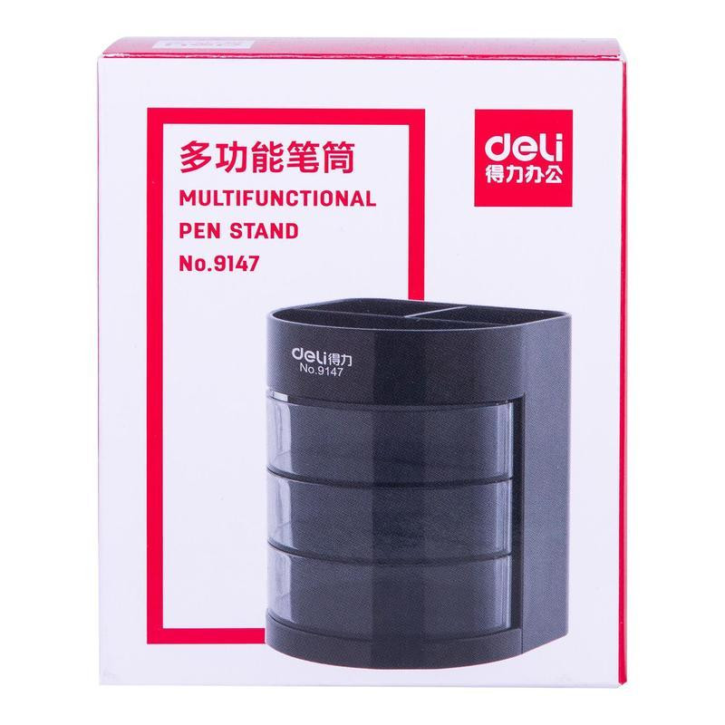 Набор настольный Deli E38253 12 предметов черный Набор настольный Deli E38253 12 предметов черный