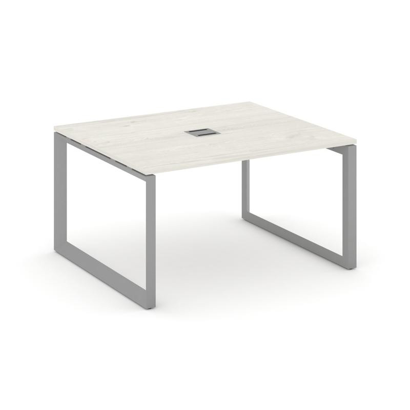 Style Project Стол переговорный SN-59O.SPRG-032 Дуб Наварра/Металл Серый 1180*1180*750