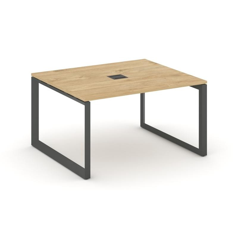 Style Project Стол переговорный SN-59O.SPRG-033 Тиквуд Светлый/Металл Антрацит 1380*1180*750