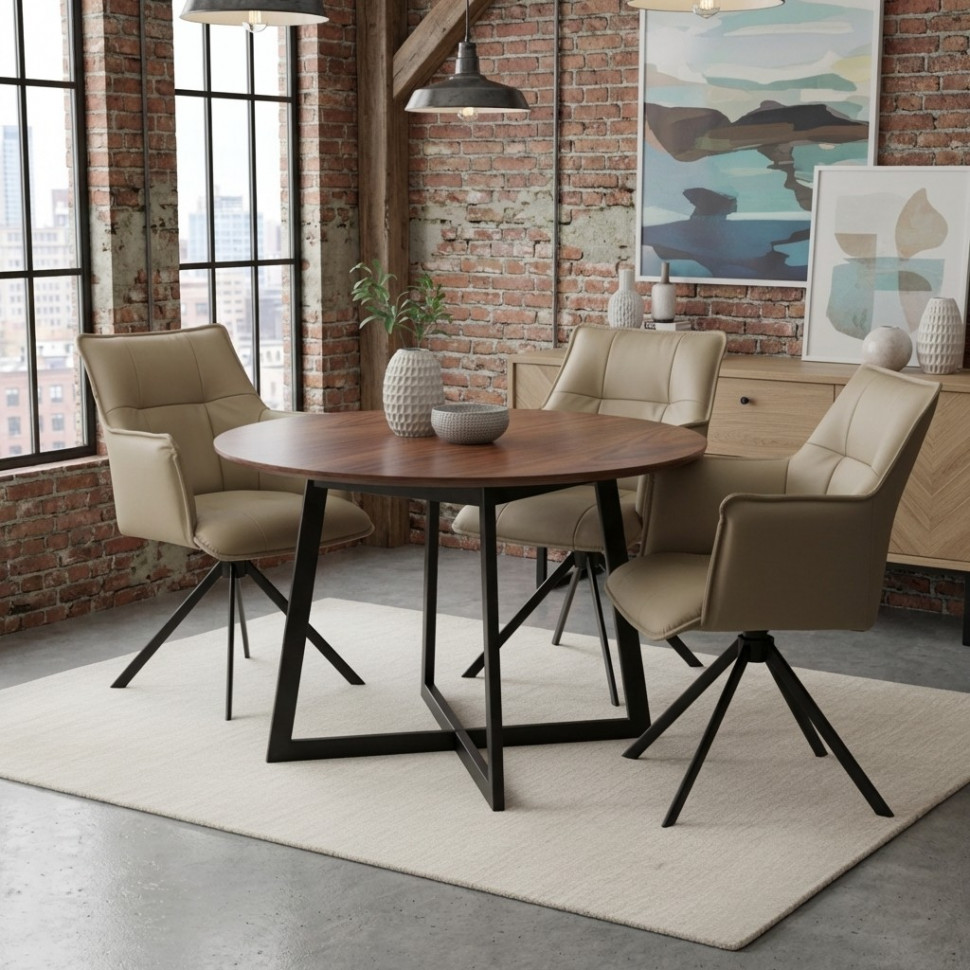 Кресло Lutz/Луц опора 360, экокожа люкс модерн 13-07, капучино