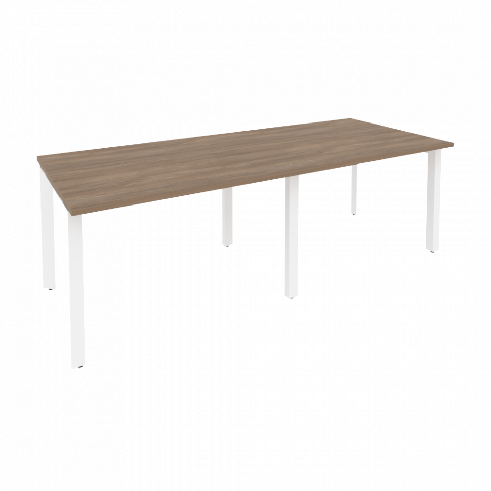 Onix Стол переговорный O.MP-PRG-2.2 Дуб Аризона/Металл Белый 2360*980*750