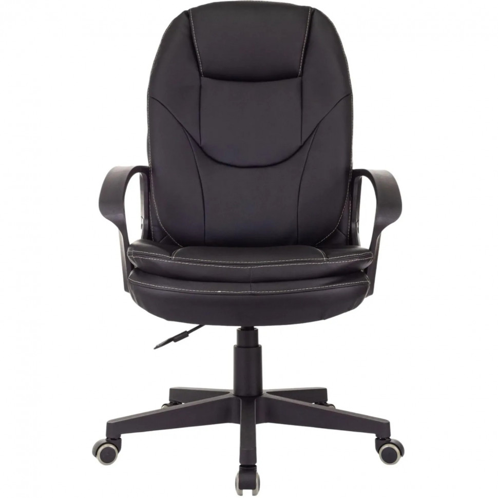 Кресло VB_EChair 668LT PU черный эко.кожа крестов. пластик