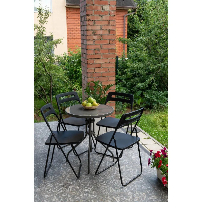 Стул XPP_Комус Мебель раскладной Folding черный