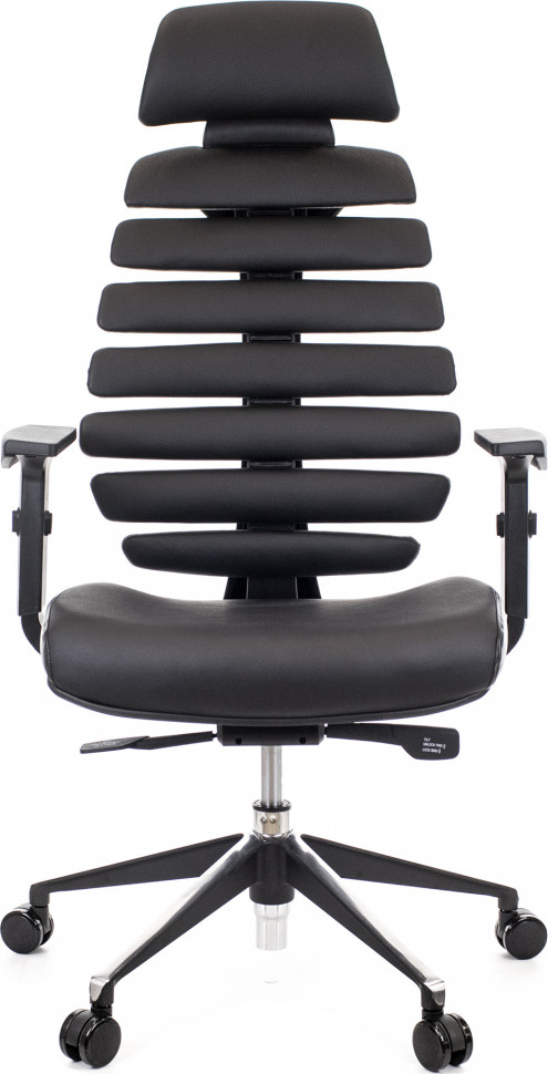 Кресло Everprof Ergo Black (Эрго Блэк) Кожа Черный