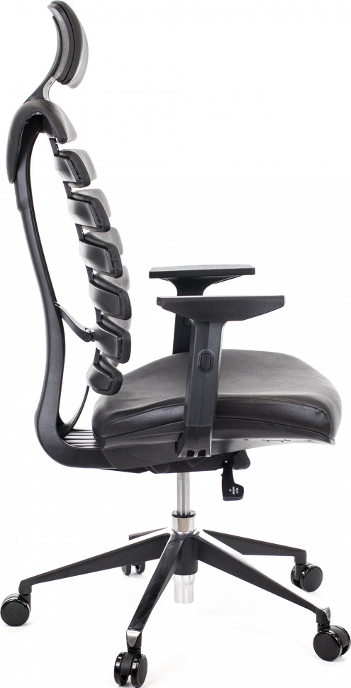 Кресло Everprof Ergo Black (Эрго Блэк) Кожа Черный