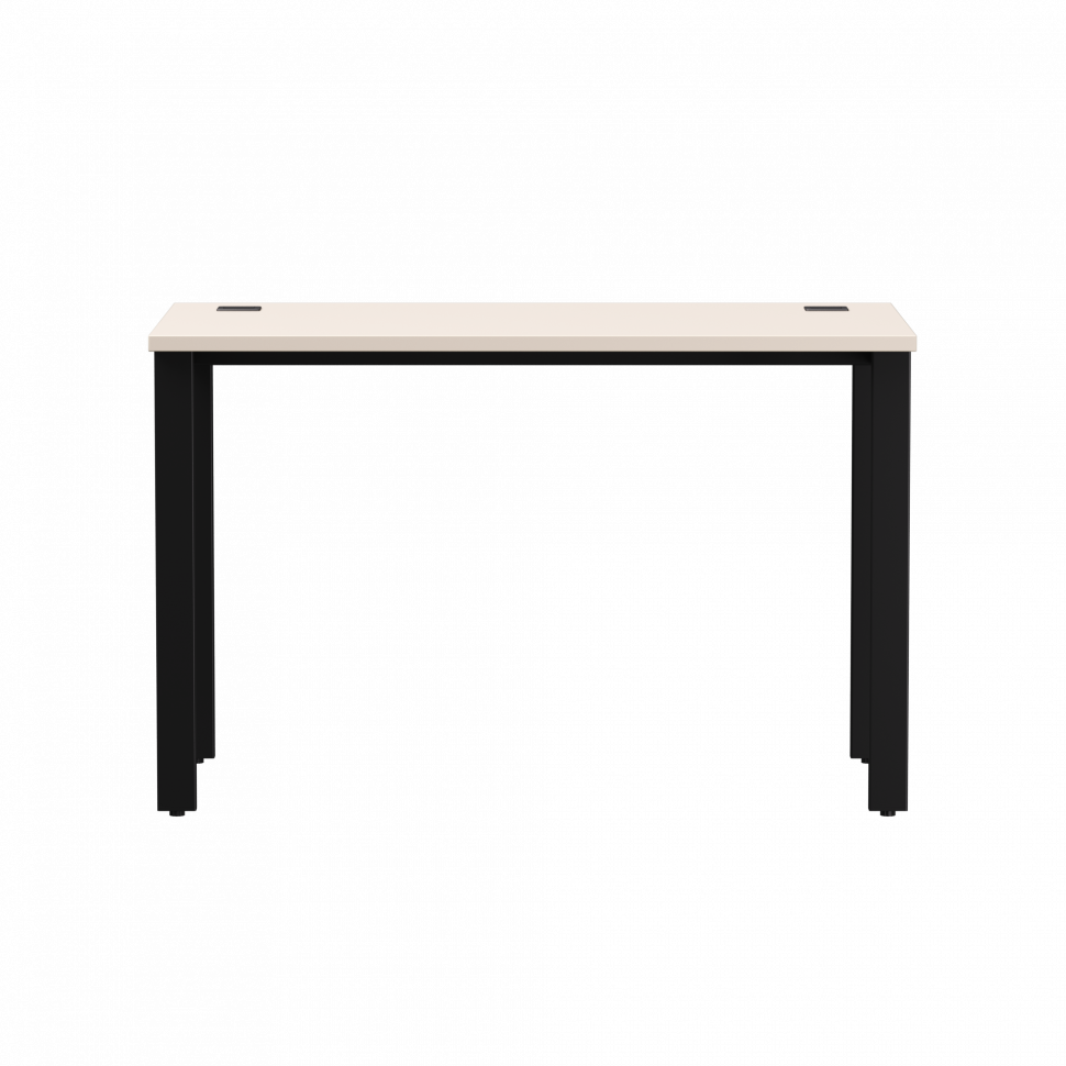 Стол прямой Everprof EVO (ЭВО) на металлокаркасе 1180х670х755 мм Кашемир/Черный