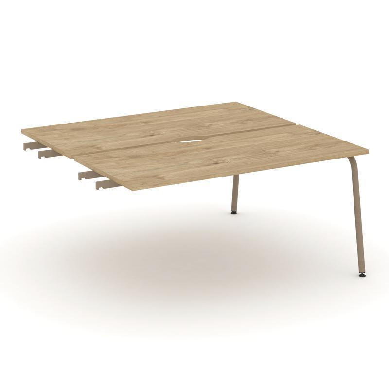 Estetica Двойной стол приставка к опор. тумбам ES.D.SPR-4-VK Тиквуд Светлый/Металл Латте 1580*1500*7 Estetica Двойной стол приставка к опор. тумбам ES.D.SPR-4-VK Тиквуд Светлый/Металл Латте 1580*1500*7