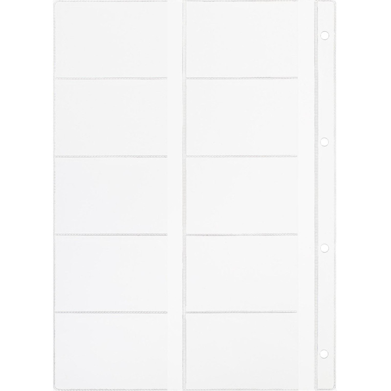 Файл-вкладыш А4 10шт/уп для визиток 120мкм 1970/4