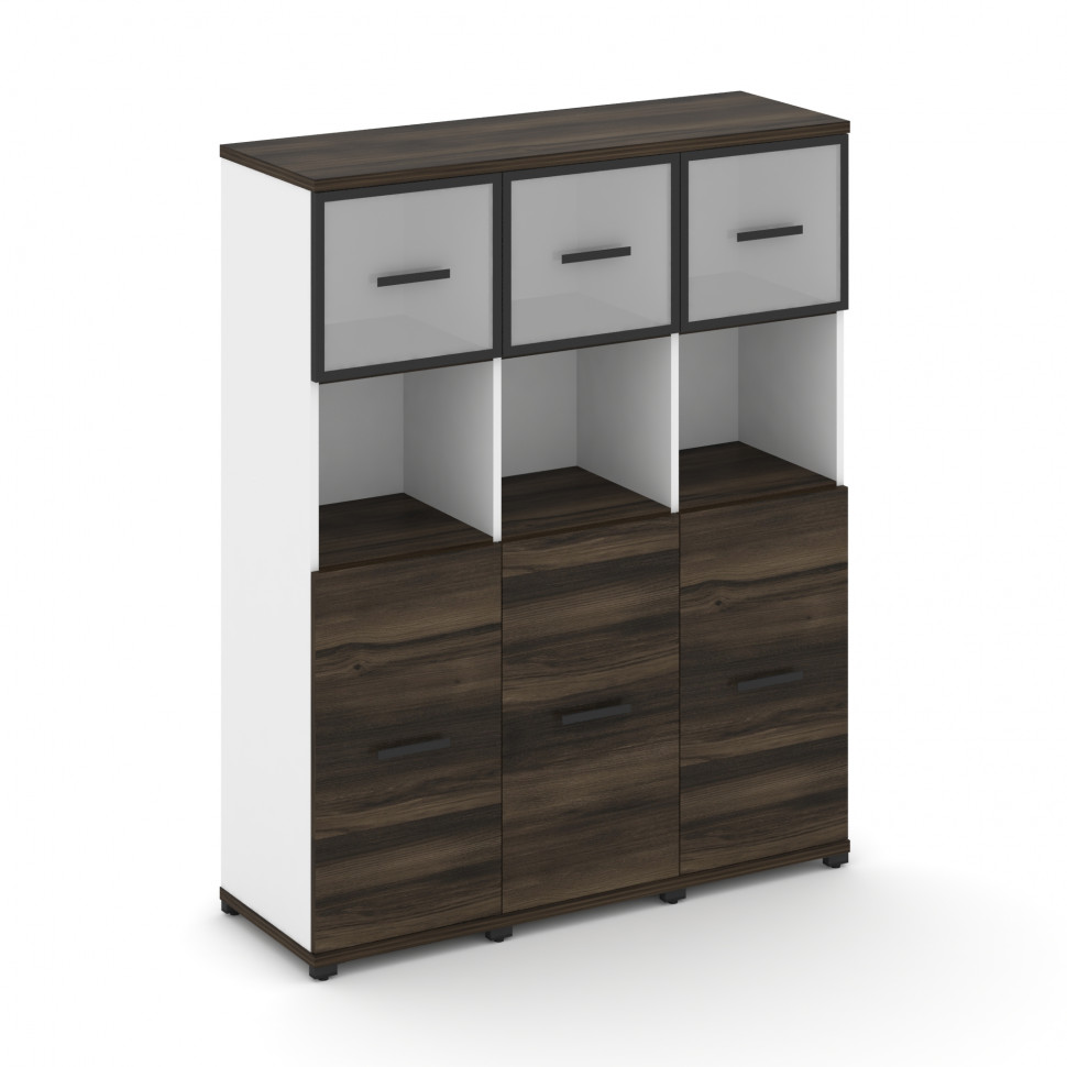 Concept Шкаф 3 узкие секции, 4 ниши CN.STU-435 RMB B Дуб Мали/Белый Бриллиант/Металл Черный/Сатин 12 Concept Шкаф 3 узкие секции, 4 ниши CN.STU-435 RMB B Дуб Мали/Белый Бриллиант/Металл Черный/Сатин 12