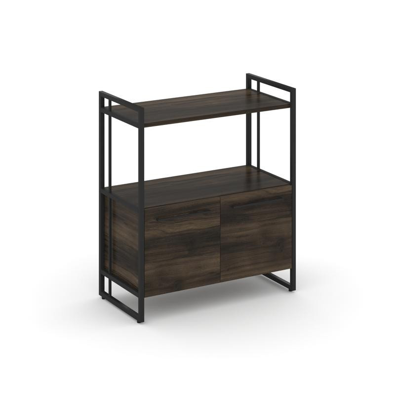 Rift Шкаф 2 ниши широкий RF.SS-22 Дуб Мали/Металл Черный/Черный Ручки 798*396*924