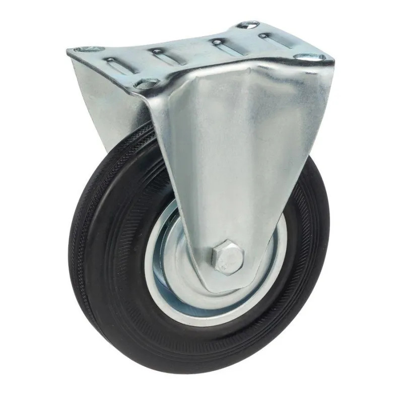 Колесо для тележки неповор Стелла-техник 4002-125 д125мм,г/п 100кг,рез,мет