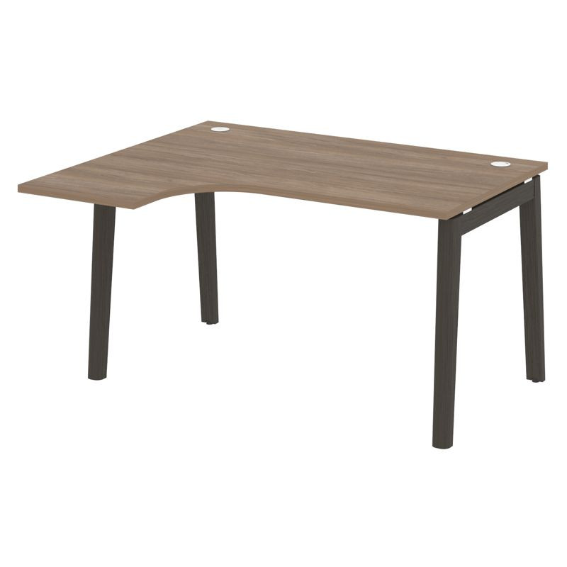 Onix Wood Стол эргономичный левый OW.SA-3 (L) Дуб Аризона/Дуб Темный/Металл Антрацит 1380*1180*750 (