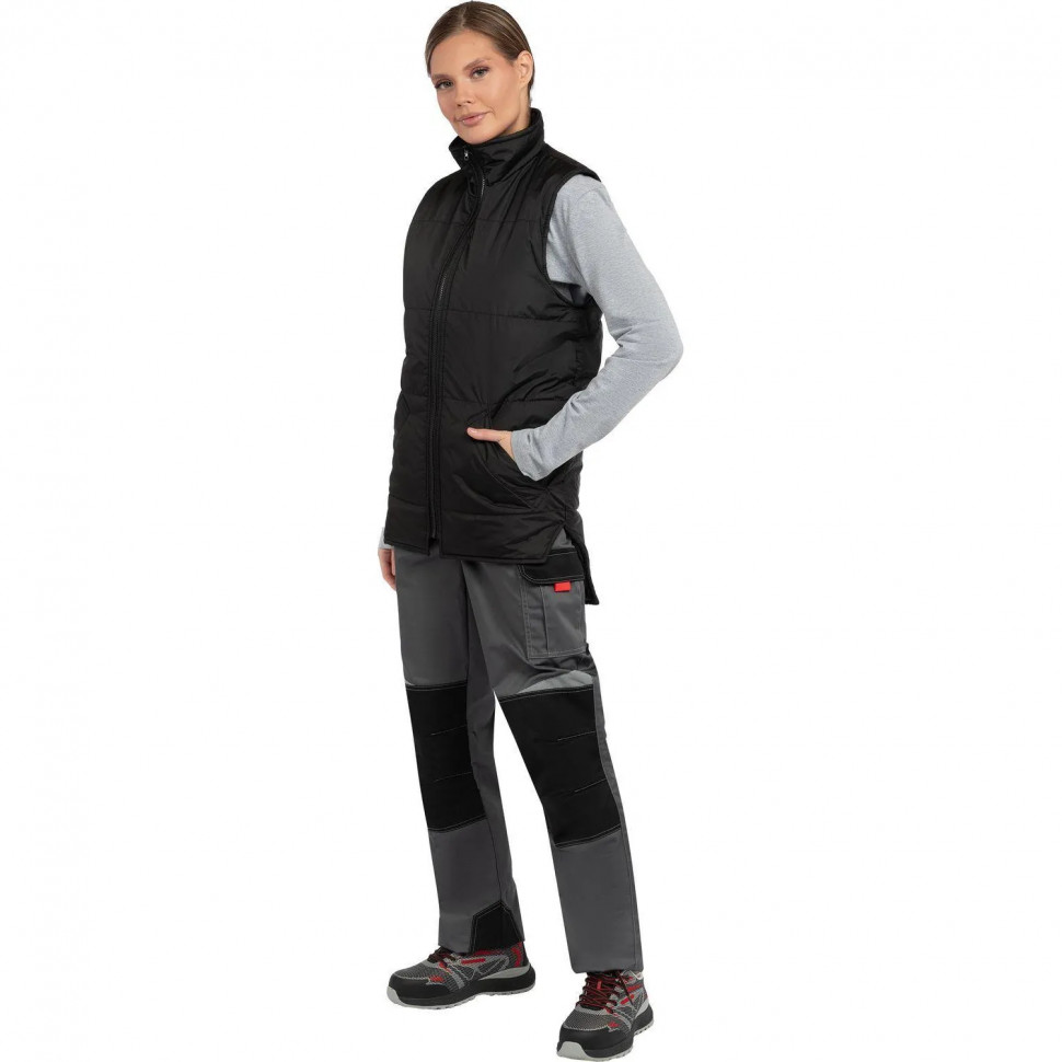 Жилет утепленный универсальный Комфорт+ чер 120-124/170-176