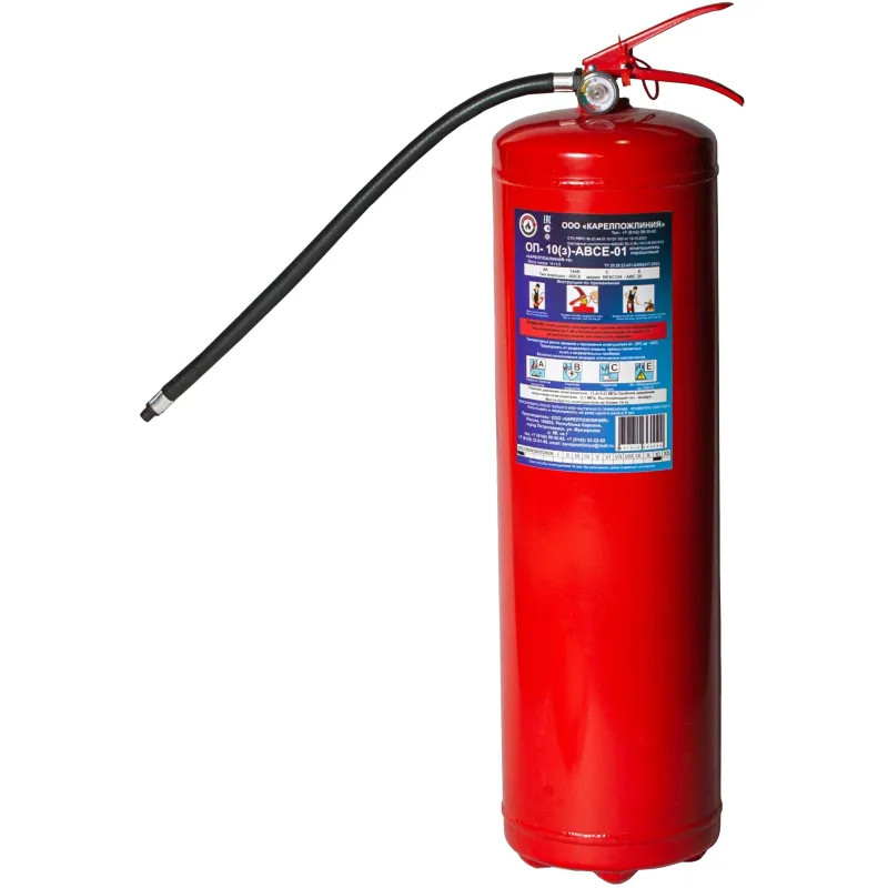 Огнетушитель порошковый ОП-10(з)-АВСЕ-01 &#039;КАРЕЛПОЖЛИНИЯ-10