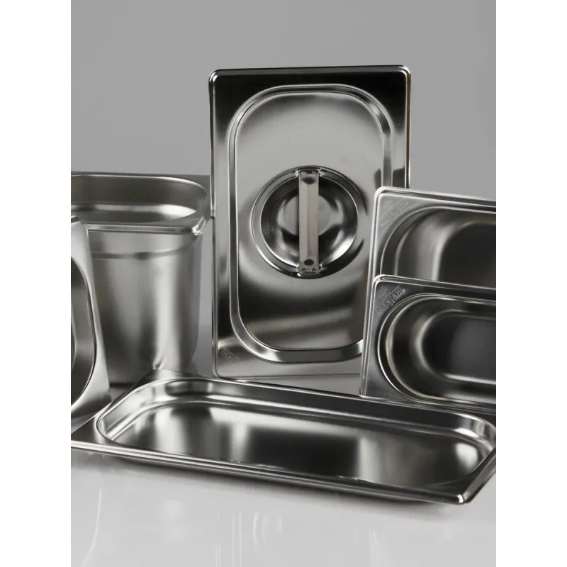 Гастроемкость LUXSTAHL нерж.сталь, GN 1/1, 53х32,5х6,5см, (га03)