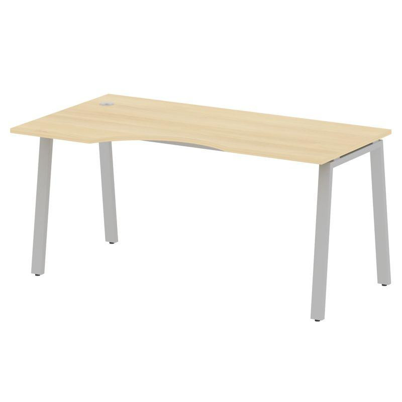 Metal System Стол криволинейный левый на А-образном м/к БА.СА-1 (L) Акация Лорка/Металл Серый 1600*9 Metal System Стол криволинейный левый на А-образном м/к БА.СА-1 (L) Акация Лорка/Металл Серый 1600*9