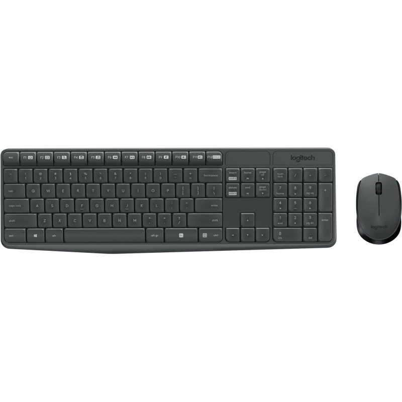 Набор клавиатура+мышь Logitech MK235 (920-007948) Wireless/Grey