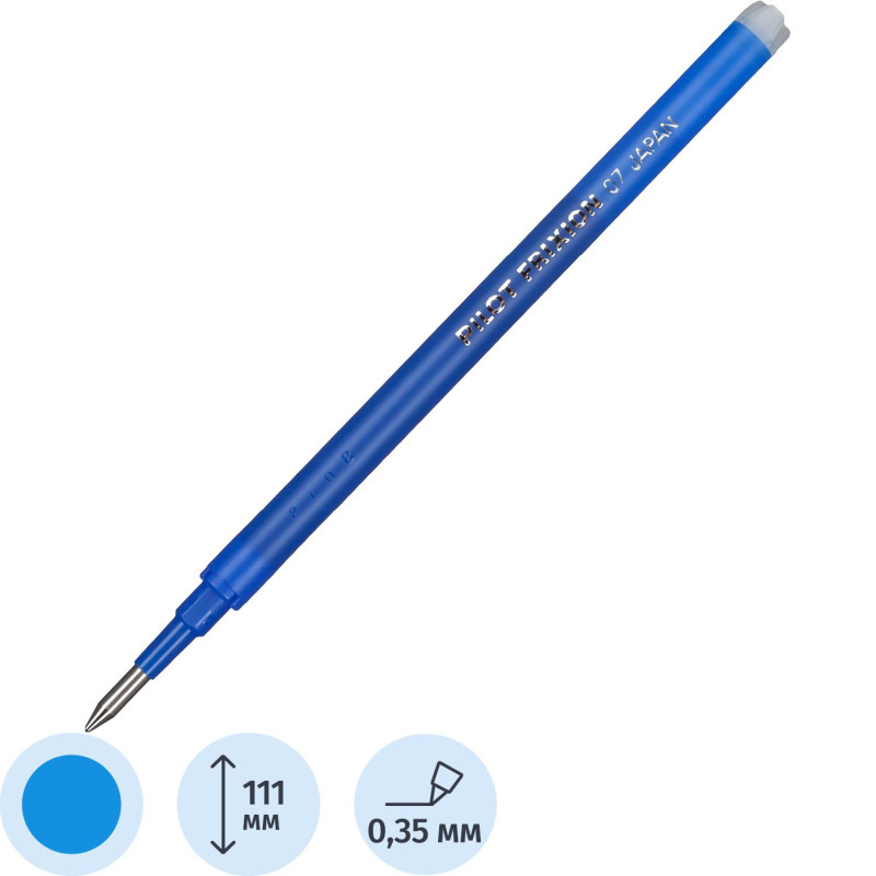 Стержень гелевый 111мм PILOT BLS-FR7 для Frixion BL-FR7 синий 0,35мм Стержень гелевый 111мм PILOT BLS-FR7 для Frixion BL-FR7 синий 0,35мм