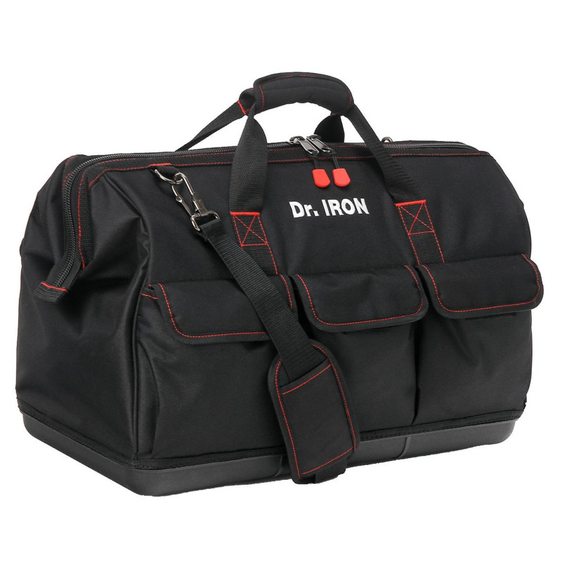 Сумка для инструмента с пластиковым дном с ремнем 51х26х39 Dr.IRON (DR1029)