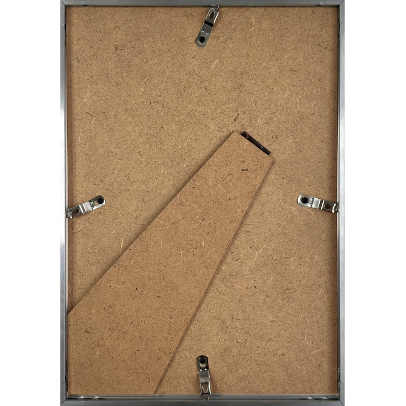 Рамка алюминиевая, 21х30, серебро, PS стекло