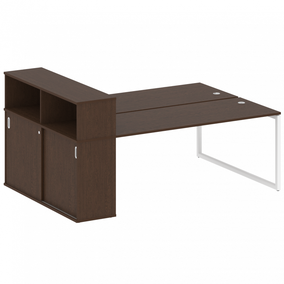 Metal System Quattro Рабочая станция с шкафом-купе на О-образном м/к 40БО.РС-СШК-2.5 Т Венге Цаво/Ме Metal System Quattro Рабочая станция с шкафом-купе на О-образном м/к 40БО.РС-СШК-2.5 Т Венге Цаво/Ме