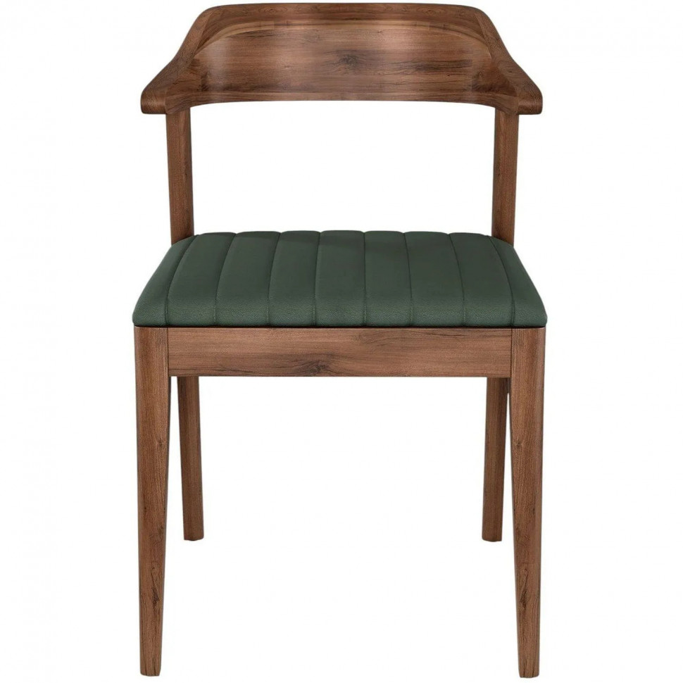 Стул Hordy орех темный/экокожа Grey Green