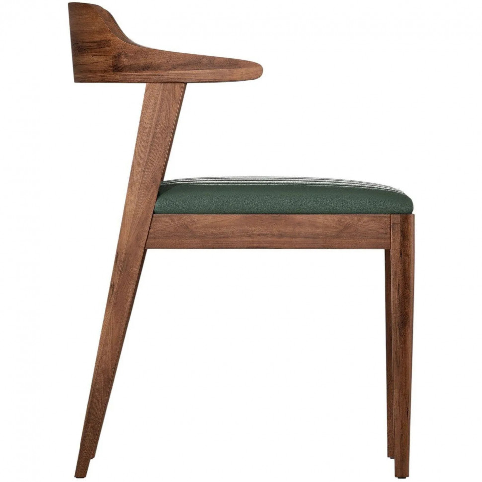 Стул Hordy орех темный/экокожа Grey Green
