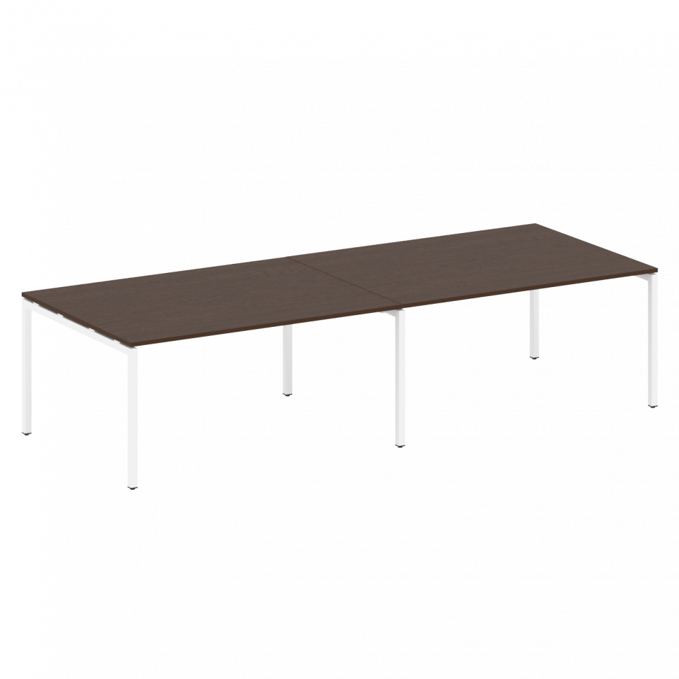 Metal System Quattro Переговорный стол (2 столешницы) на П-образном м/к 40БП.ПРГ-2.4 Венге Цаво/Мета Metal System Quattro Переговорный стол (2 столешницы) на П-образном м/к 40БП.ПРГ-2.4 Венге Цаво/Мета