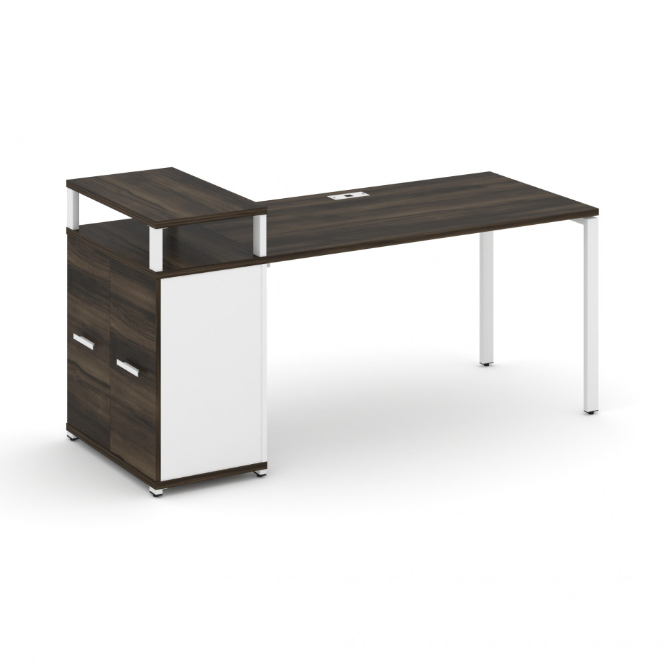 Concept Стол рабочий с опорным распаш. шкафом с верх. горизонтом CN.SP-223 W Дуб Мали/Белый Бриллиа Concept Стол рабочий с опорным распаш. шкафом с верх. горизонтом CN.SP-223 W Дуб Мали/Белый Бриллиа