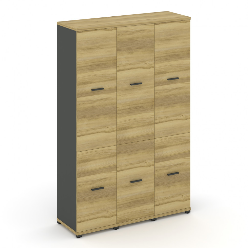 Concept Шкаф 3 узкие секции, 5 ниш CN.STU-532 A Дуб Винченцо/Антрацит/Металл Антрацит 1252*420*1922 Concept Шкаф 3 узкие секции, 5 ниш CN.STU-532 A Дуб Винченцо/Антрацит/Металл Антрацит 1252*420*1922