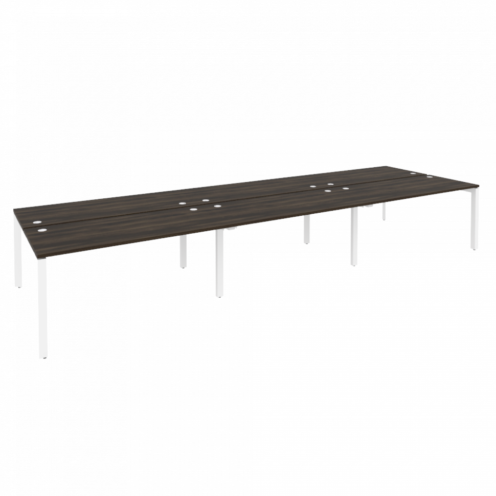 Onix Рабочая станция на П-образном м/к O.MP-D.RS-6.4.7 Дуб Мали/Металл Белый 4740*1475*750