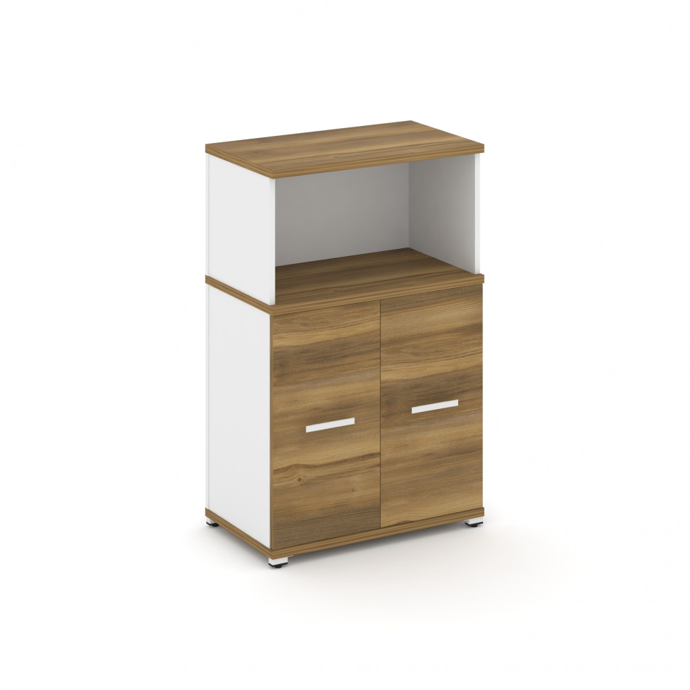 Concept Распаш. шкаф опорный/приставной с надставкой низ. CN.SOPR-003 W Сандал Янтарный/Белый Брилли