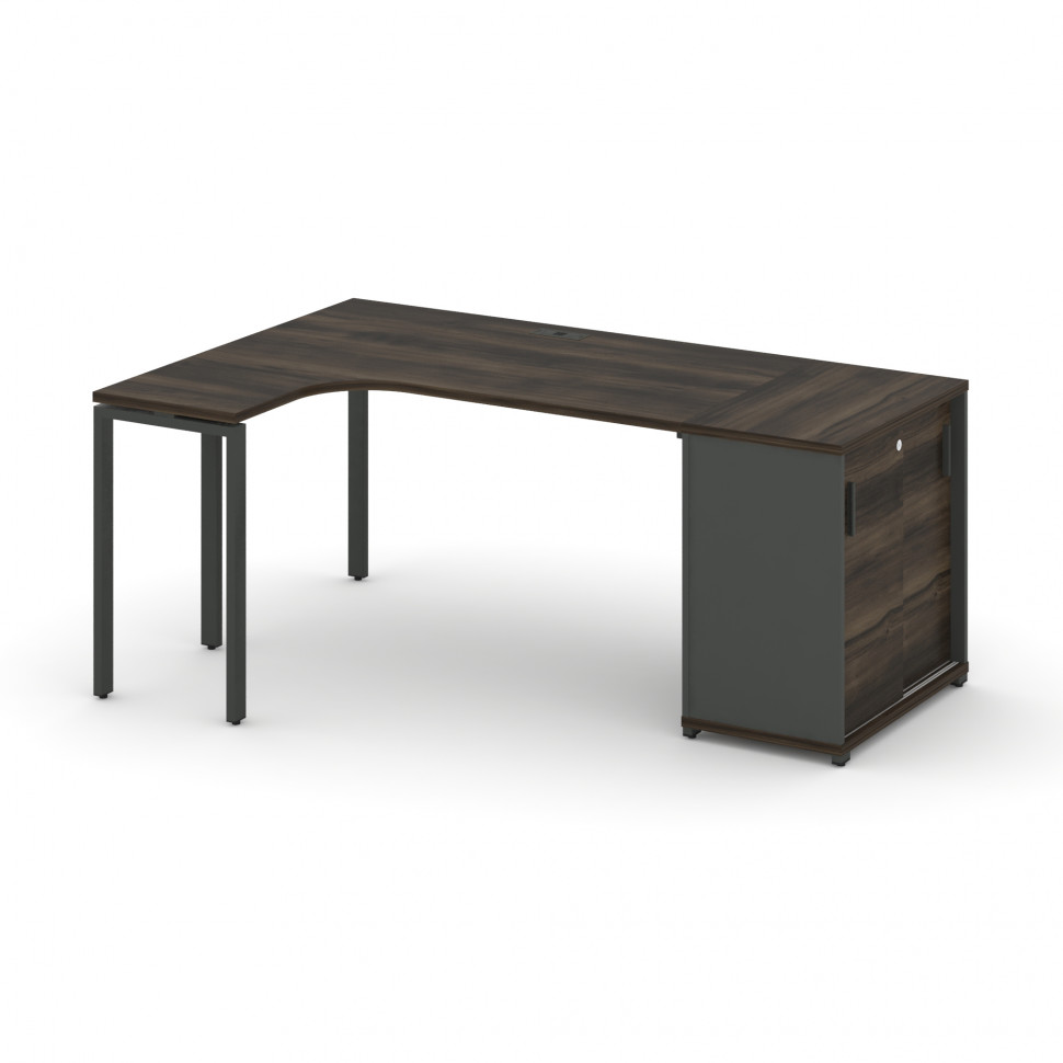 Concept Стол эргономичный с опорным шкафом-купе CN.SA-218(L) A Дуб Мали/Антрацит/Металл Антрацит 20 Concept Стол эргономичный с опорным шкафом-купе CN.SA-218(L) A Дуб Мали/Антрацит/Металл Антрацит 20