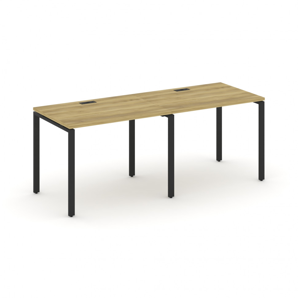 Concept Рабочая станция 2 места CN.ORS-001 Дуб Винченцо/Металл Черный 1960*720*750
