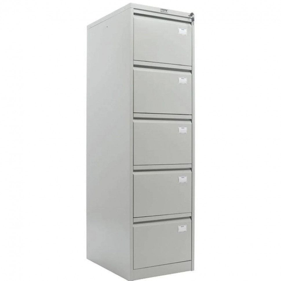 Картотека ПРАКТИК AFC-05 шкаф 5 секцион. А4/FC, ц.замок, 467х630х1634